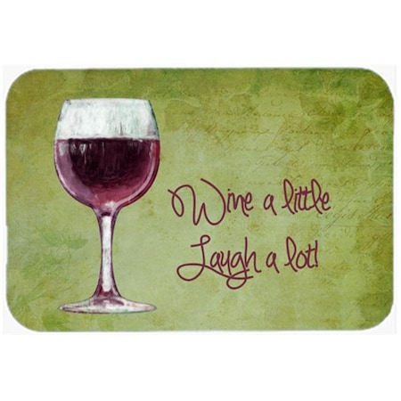 Carolines Treasures Carolines Treasures SB3067LCB Wine A Little Laugh A Lot Glass Cutting Board - Large SB3067LCB